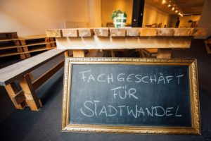 Umbau des Fachgeschäfts für Stadtwandel