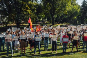 „Wir haben Platz!“ – Demo in Essen